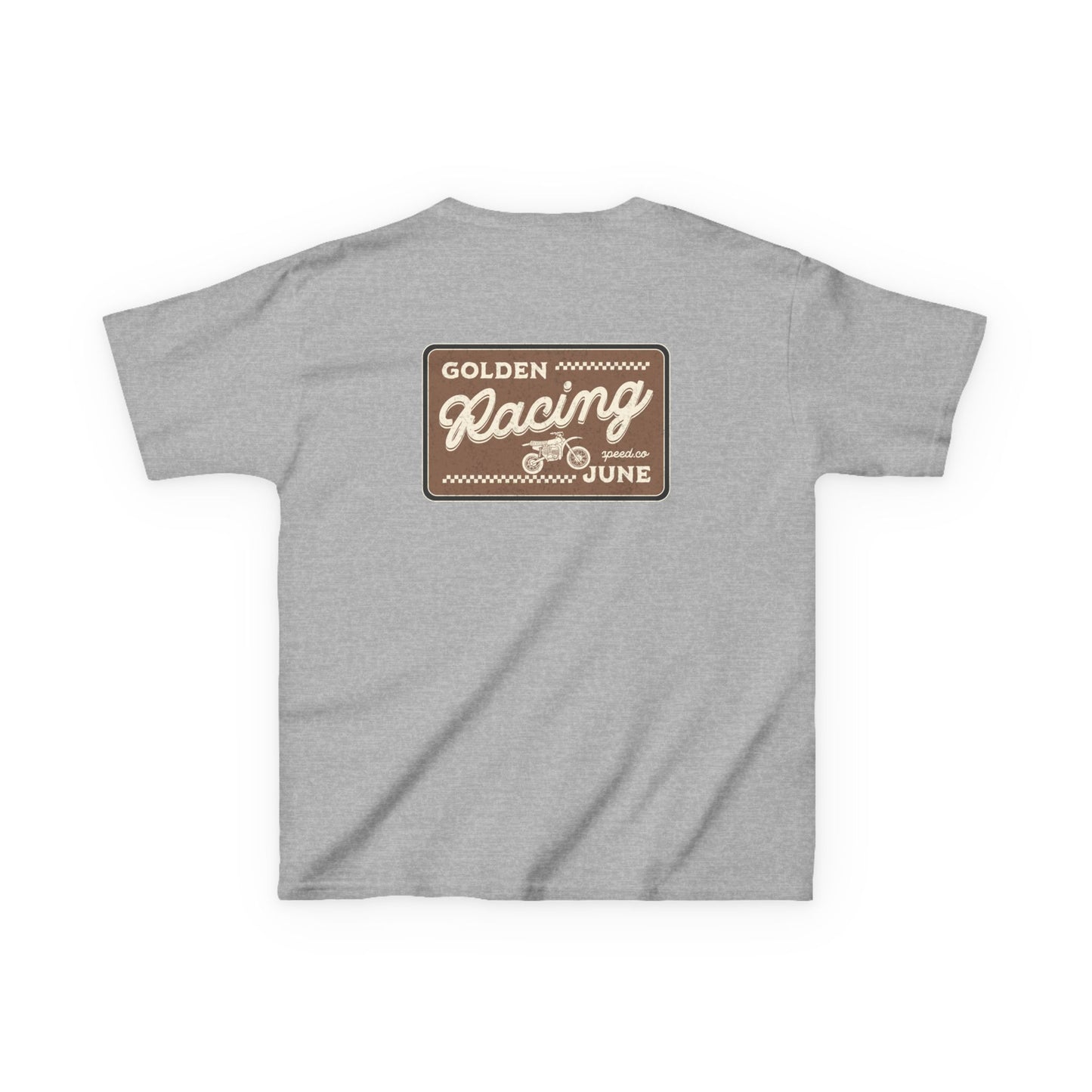 Kids Vintage Racing Tee - Golden June Racing Speed Co Design
