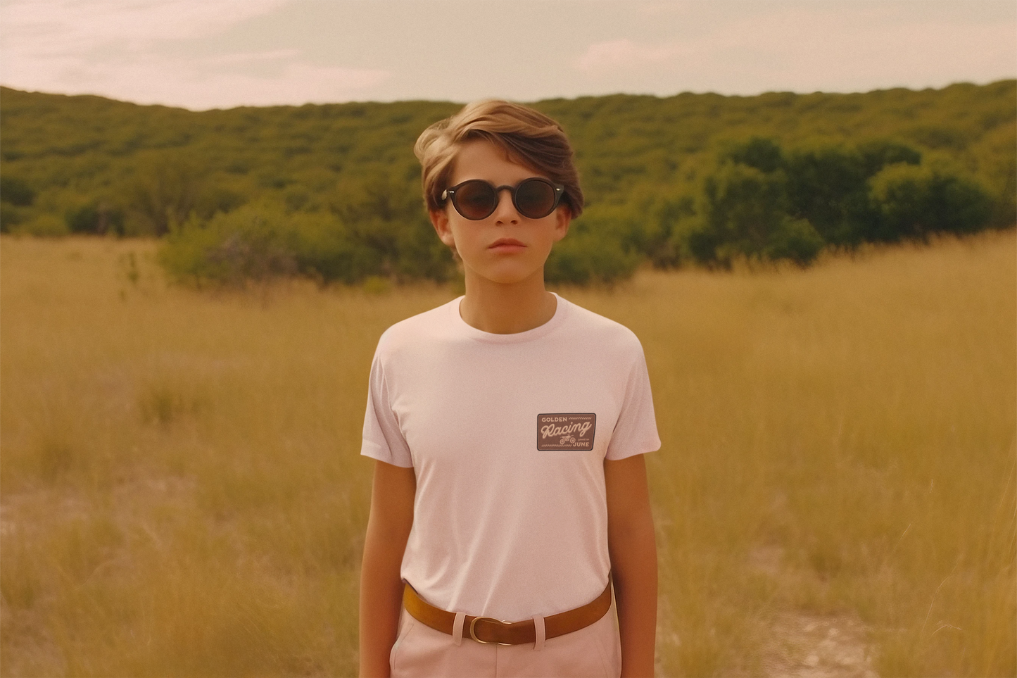 Kids Vintage Racing Tee - Golden June Racing Speed Co Design