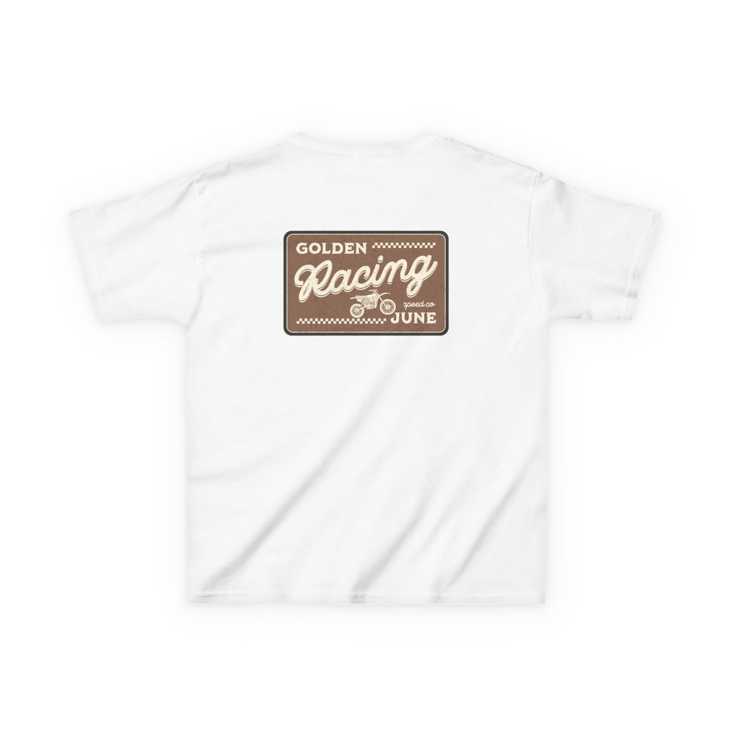 Kids Vintage Racing Tee - Golden June Racing Speed Co Design
