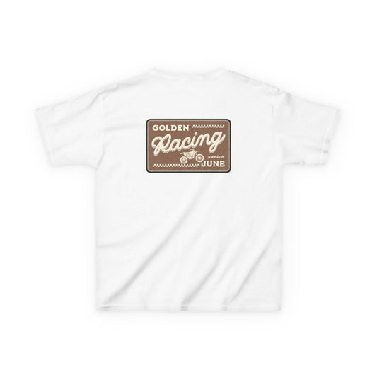 Kids Vintage Racing Tee - Golden June Racing Speed Co Design