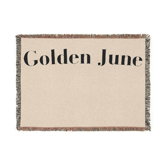 Woven Blanket - Golden June Chic Cozy Classic American Charm